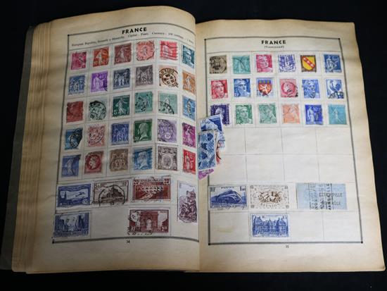 STAMPS, British Empire, Commonwealth, GB, USA and general in a Bramptons binder and Globe album (2)